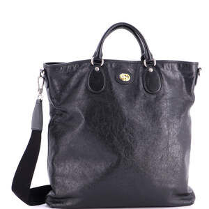 Gucci Tall Morpheus Convertible Soft Tote Leather